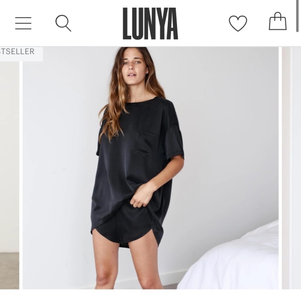 Lunya Washable Silk Tee Set